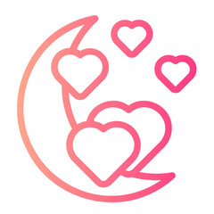 Honeymoon gradient icon
