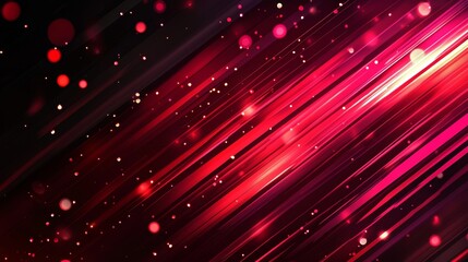 Obraz premium Abstract red and black background with bokeh and light streaks.
