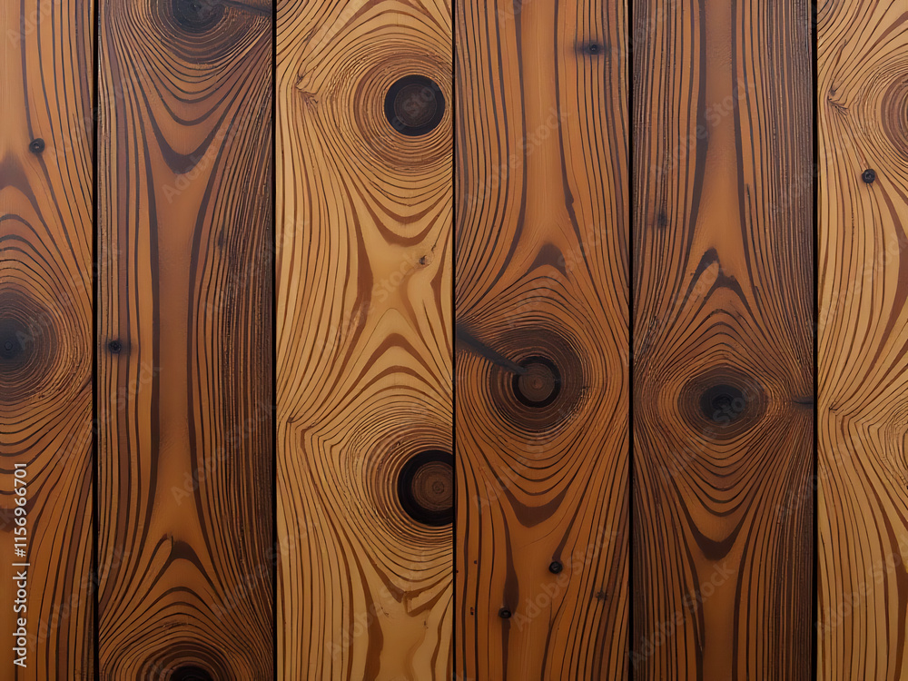 Poster The Unique Texture Of Sapeli Exotic Wood Panels Features A Distinctive Repetitive Pattern With Intricate Knots And Veins. 00002