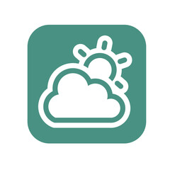 cloud and sun icon
