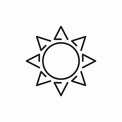sun summer sunny weather forecast icon vector sign