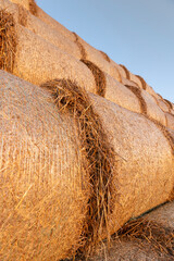orange stacks from the sun during sunset at dusk