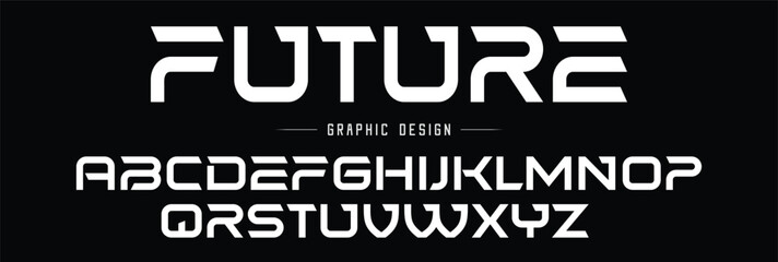 Abstract modern urban alphabet fonts. Typography sport, technology, fashion, digital, future creative logo font. vector illustration
