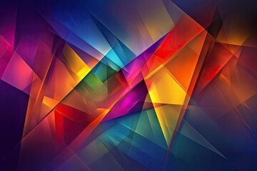 Abstract background with colorful geometric shapes