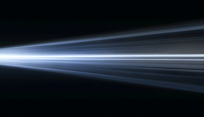 Abstract light beam streaks across dark background; perfect for futuristic, technology, or speed concepts.
