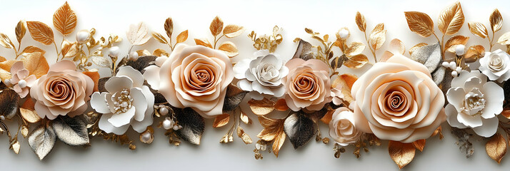 Elegant 3D Floral Background