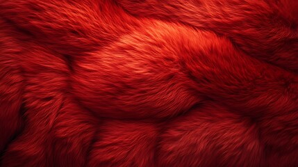 Fototapeta premium Close up of natural orange fur texture with glowing warm highlights image