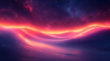 Obraz premium Explore a Mesmerizing Cosmic Horizon with Ethereal Colors