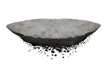 rock isolated transparency background.