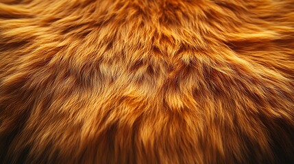 Fototapeta premium Close up of vibrant orange fur texture enhanced by warm highlights wallpaper image