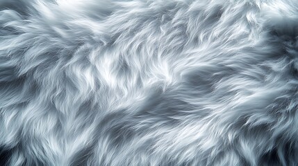 Fototapeta premium Close up view of cream fluffy textile texture under natural lighting wallpaper image