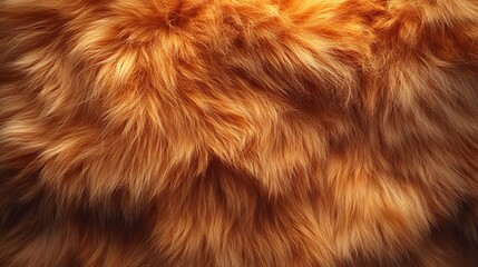 Wallpaper of soft orange fur texture illuminated by vibrant lighting