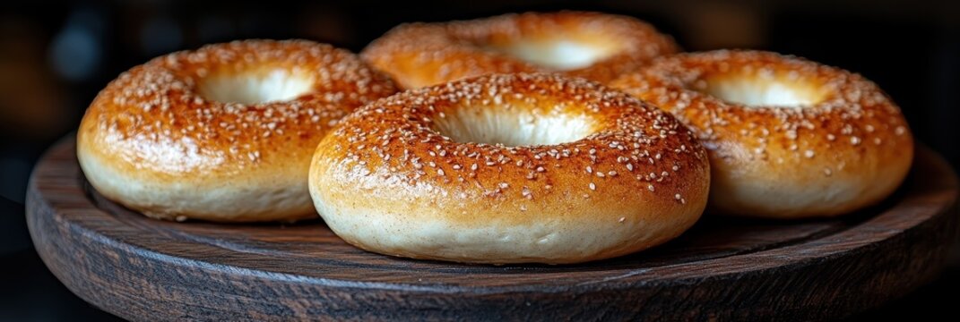 Hanging Small Bagels, Taralli, Small Tarallini, Bread Rings