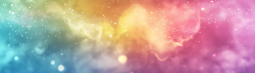 Rainbow Nebula Abstract Background