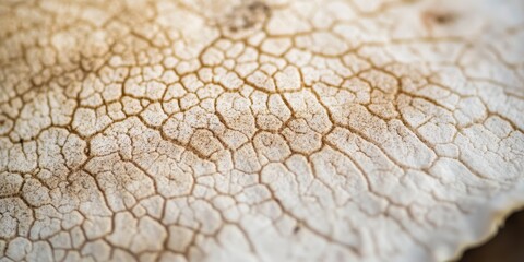 rough firm mushroom surface or armadillo skin beige organic texture on blurred background