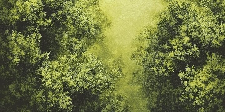 Aerial View Lush Green Canopy Forest Nature Background