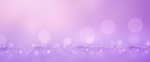 Abstract glittering purple surface with bokeh lights, creating a magical and elegant atmosphere, suitable for celebrations and backgrounds.