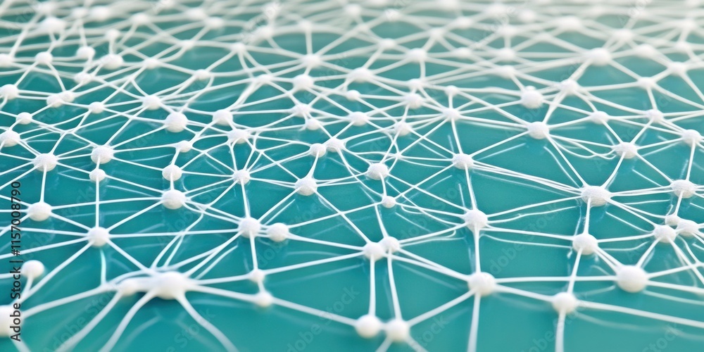 Poster Abstract network connection nodes.