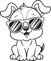 baby dog vector illustration