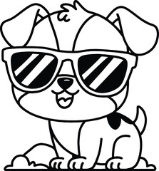 baby dog vector illustration