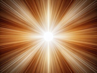 Obraz premium Panoramic White Brown Gradient Abstract Background: Radial Wallpaper Texture