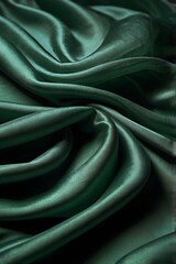 Fototapeta premium Green flowing fabric