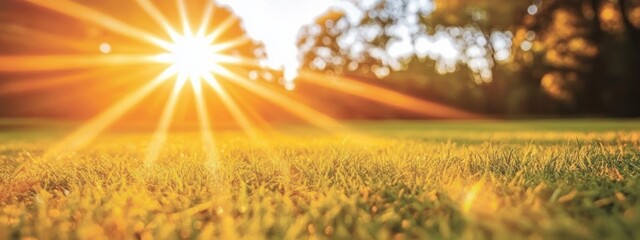 abstract artwork with spring or summer themes in lively green shades