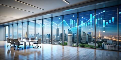 Fototapeta premium Predictive Analytics Banner: Business Forecasting, Data Visualization, AI & Machine Learning