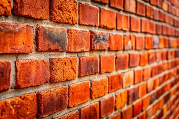 Obraz premium Rustic Red Brick Wall Texture Background - High-Resolution Stock Photo