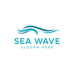 Wave logo vector