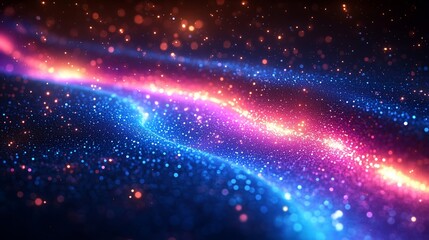 Fototapeta premium Vibrant and Colorful Abstract Background with Glowing Effects