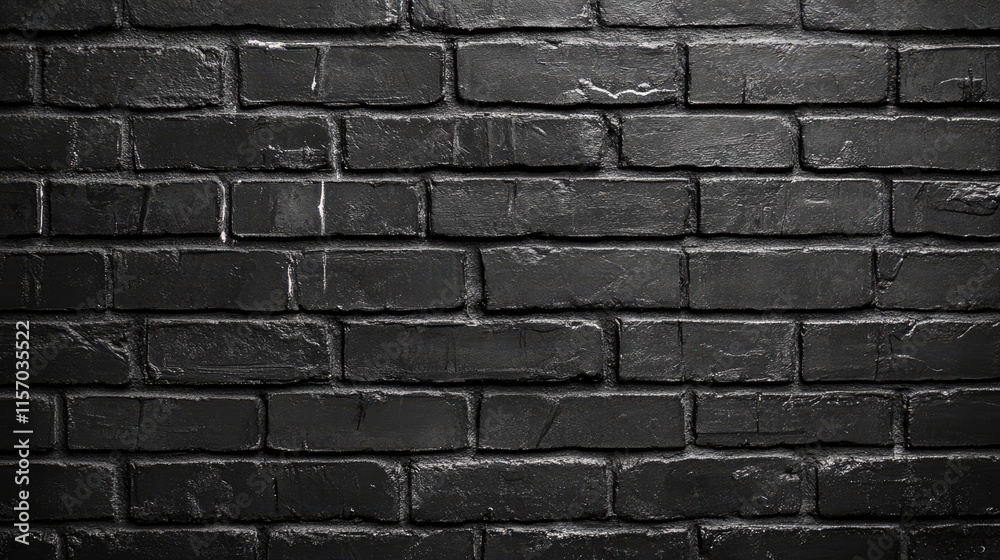 Poster vintage dark brick wall texture featuring worn plaster and weathered surfaces for design and archite