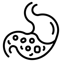 Fototapeta premium Stomach icon