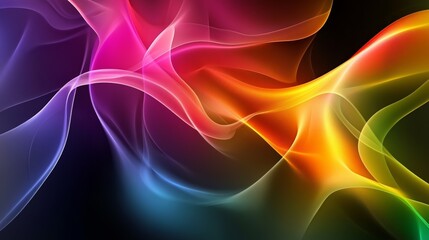 Naklejka premium Abstract colorful smoke or wave background