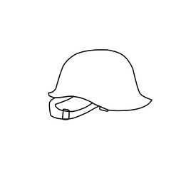 Military Helmet Outline 