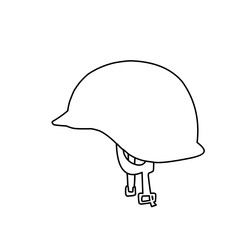 Military Helmet Outline 