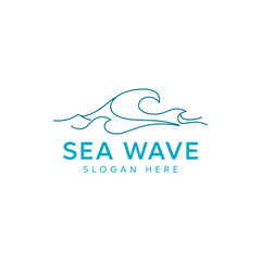 Wave logo vector