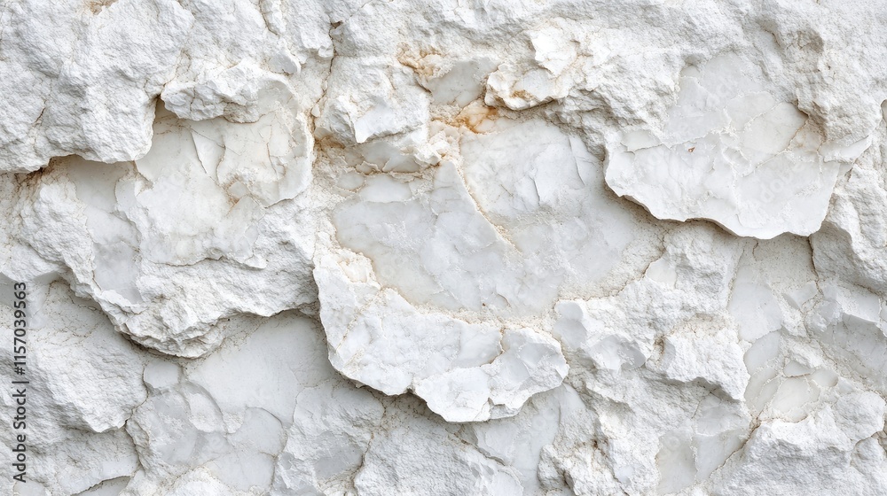 Poster Textured white marble stone surface with natural patterns and variations for elegant design applications