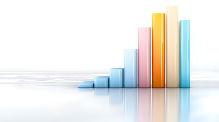 Fototapeta premium Business growth analysis corporate office data visualization professional environment aerial view strategic insights