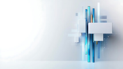 Obraz premium Modern abstract design elements digital space graphic art minimalist environment dynamic perspective visual innovation