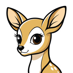 Cute Baby Animals Heads Vector Line Art Illustration, Adorable Minimalist Designs.