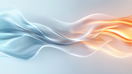 Fototapeta premium Dynamic flow of colors and light abstract digital art modern design minimalist environment artistic perspective