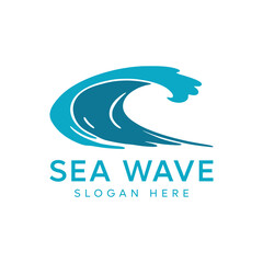 Wave logo vector