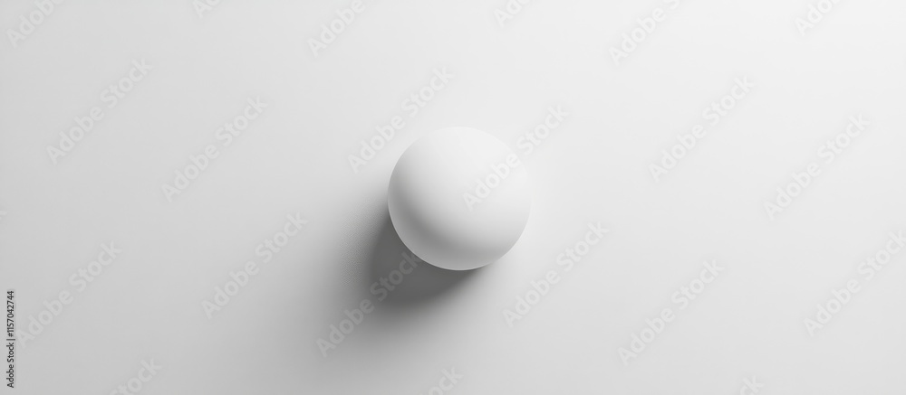 Poster Minimalist white egg on a plain white background emphasizing simplicity and elegance in visual art and design aesthetics.