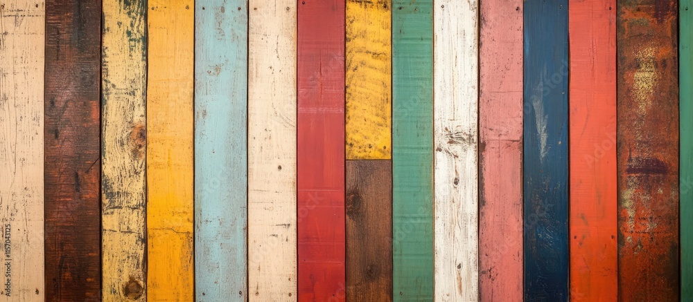 Aufkleber striped wooden tiles wall creating a textured backdrop suitable for text banners and decorative disp