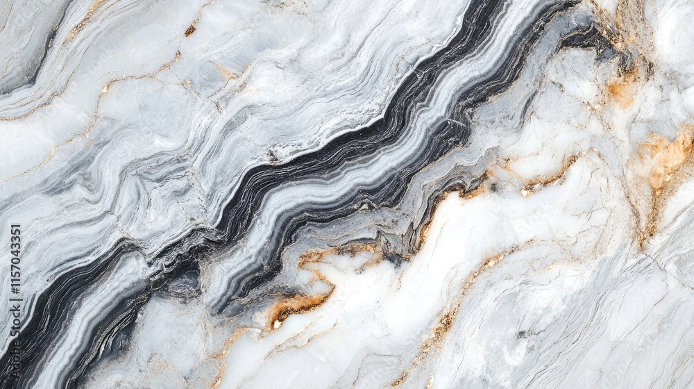 Poster elegant white gray marble texture with luxurious abstract patterns and glittering stone floor design