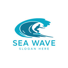 Wave logo vector