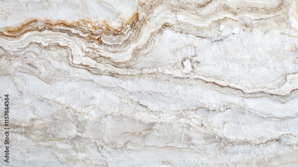 Poster Elegant white marble texture with intricate veining ideal for backgrounds or surfaces in design and architecture projects.