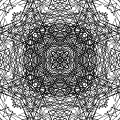 seamless creative geometric pattern, ornament, art lines black and white background, vector decorative texture