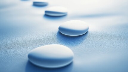 Serene stones on smooth surface for relaxation.